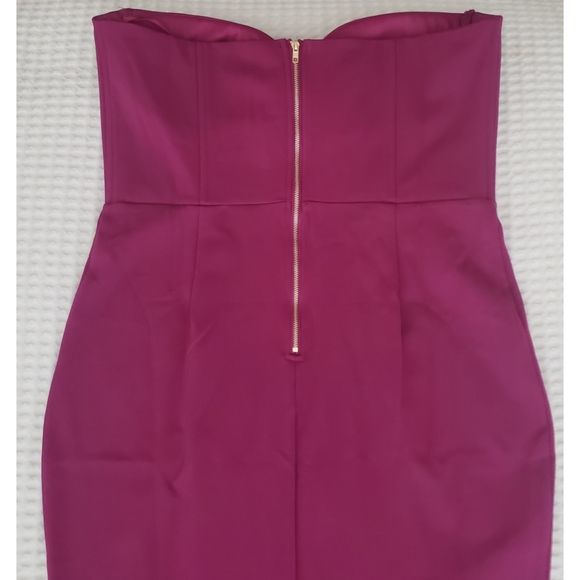 FN little goddess midi strapless sweetheart magenta bustier dress 1X NWT - Picture 5 of 7